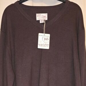 Article 365 Men's V-Neck Cotton Cashmere Blend Sweater - XL Extra Large‎
